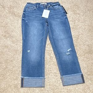 NWT size 26 Flying Monkey Crop cuffed Jeans